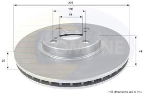 COMLINE ADC01114V - DISCO FRENO