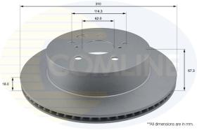 COMLINE ADC01123V - DISCO FRENO