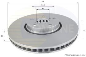 COMLINE ADC01124V - DISCO FRENO