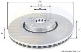 COMLINE ADC01125V - DISCO FRENO