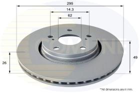 COMLINE ADC01150V - DISCO FRENO