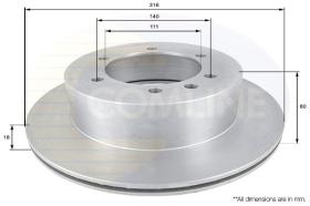 COMLINE ADC0245V - DISCO FRENO