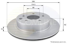 COMLINE ADC0272V - DISCO FRENO