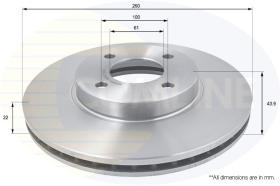 COMLINE ADC0281V - DISCO FRENO