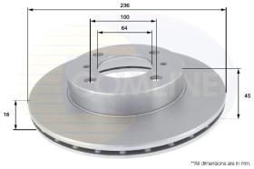 COMLINE ADC0328V - DISCO FRENO