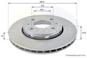 COMLINE ADC0352V - DISCO FRENO