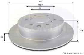 COMLINE ADC0380V - DISCO FRENO