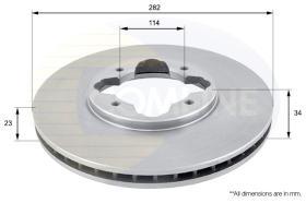 COMLINE ADC0521V - DISCO HONDA ACCORD 90->98,ROVER (MG