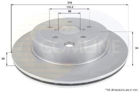 COMLINE ADC0822V - DISCO FRENO