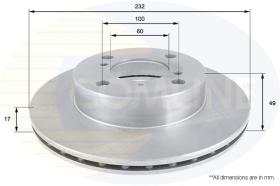 COMLINE ADC0916V - DISCO FRENO