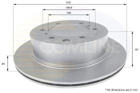 COMLINE ADC1045V - DISCO FRENO