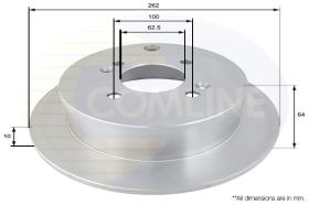 COMLINE ADC1078 - DISCO FRENO