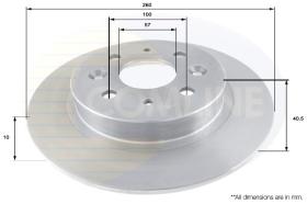 COMLINE ADC1087 - DISCO FRENO KIA SHUMA 99-> 04