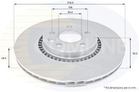 COMLINE ADC1251V - DISCO FRENO