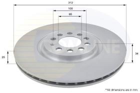 COMLINE ADC1438V - DISCO FRENO