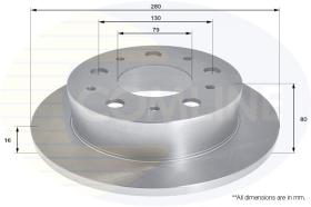 COMLINE ADC1578 - DISCO CITROEN RELAY 06->,FIAT DUCAT