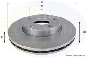 COMLINE ADC1671V - DISCO FRENO