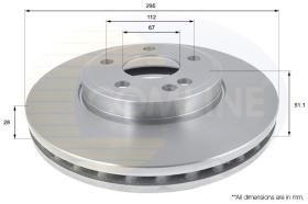 COMLINE ADC1678V - DISCO FRENO