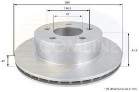 COMLINE ADC2302V - DISCO FRENO