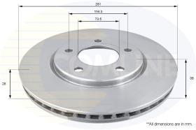 COMLINE ADC2304V - DISCO FRENO