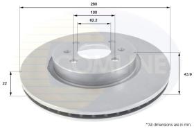 COMLINE ADC2405V - DISCO FRENO