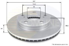 COMLINE ADC2504V - DISCO FRENO