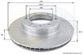 COMLINE ADC2509V - DISCO FRENO