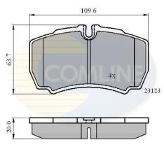 COMLINE CBP01034 - PASTILLAS FRENO