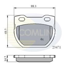 COMLINE CBP01078 - PASTILLAS FRENO