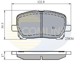 COMLINE CBP01132 - PASTILLAS FRENO