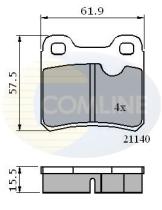 COMLINE CBP0117 - PASTILLAS FRENO