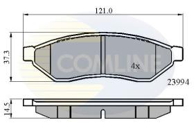 COMLINE CBP01190 - PASTILLAS FRENO