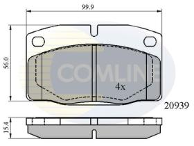 COMLINE CBP0135 - PASTILLAS FRENO