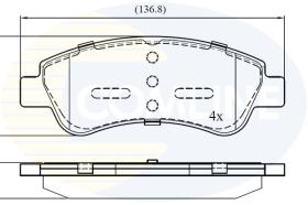 COMLINE CBP01525 - PASTILLAS FRENO