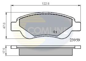 COMLINE CBP01552 - PASTILLAS FRENO