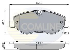 COMLINE CBP01616 - PASTILLAS FRENO