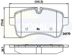 COMLINE CBP01617 - PASTILLAS FRENO