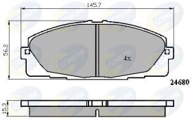 COMLINE CBP01706 - PASTILLAS FRENO