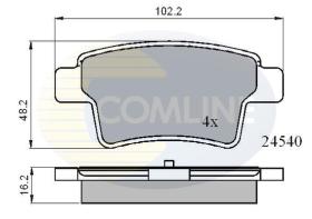 COMLINE CBP01713 - PASTILLAS FRENO