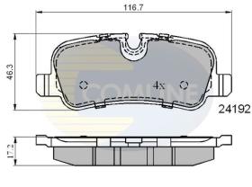 COMLINE CBP01726 - PASTILLA FRENO LAND ROVER DISCOVERY