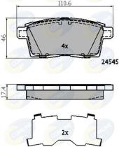 COMLINE CBP01731 - PASTILLAS FRENO