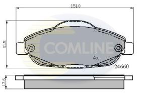 COMLINE CBP01765 - PASTILLAS FRENO