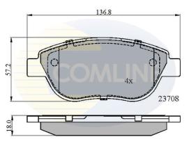 COMLINE CBP01783 - PASTILLAS FRENO