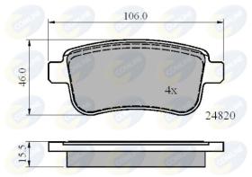 COMLINE CBP02014 - PASTILLAS FRENO