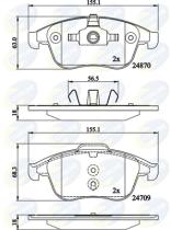 COMLINE CBP02162 - PASTILLAS FRENO