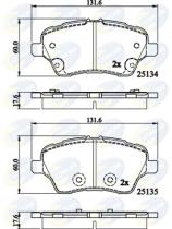 COMLINE CBP02197 - PASTILLAS FRENO