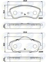 COMLINE CBP02199 - PASTILLAS FRENO