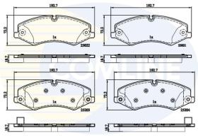 COMLINE CBP02210 - PASTILLAS FRENO