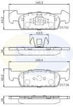 COMLINE CBP02223 - PASTILLAS FRENO