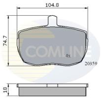 COMLINE CBP0319 - PASTILLAS FRENO